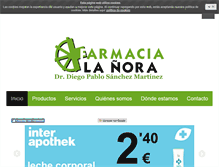 Tablet Screenshot of farmacialanora.com